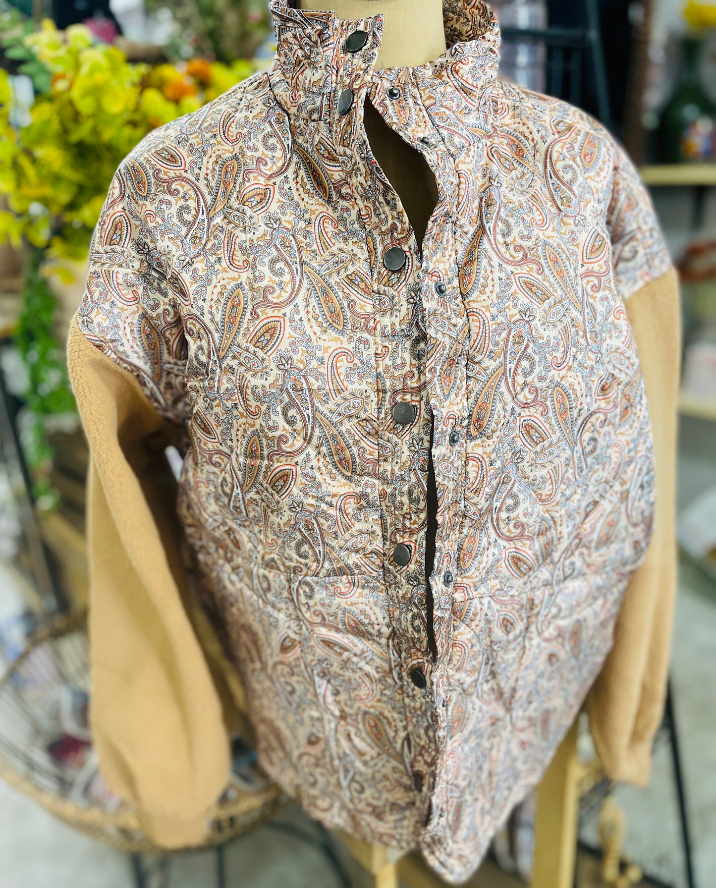 Tan paisley jacket