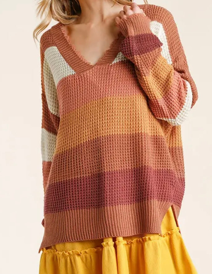 Fall stripe sweater