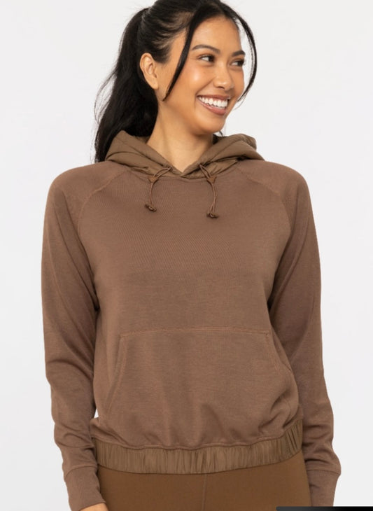Leather Brown Sweatshirt