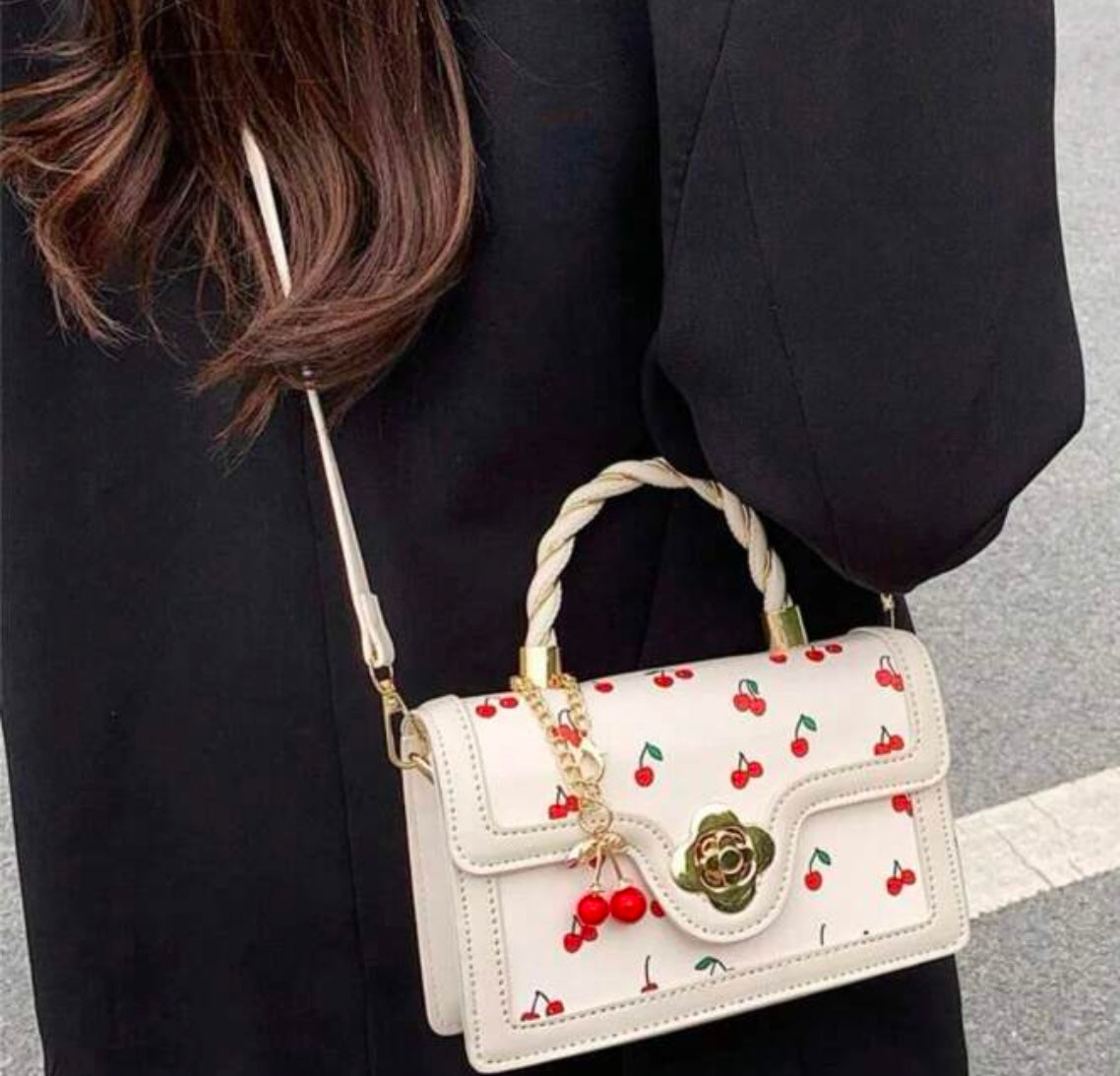 White cherry bag