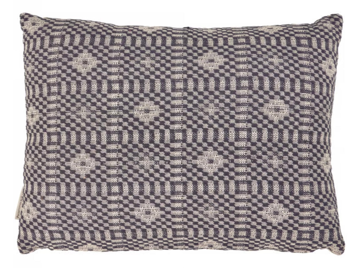 Black Aztec bedding pillow