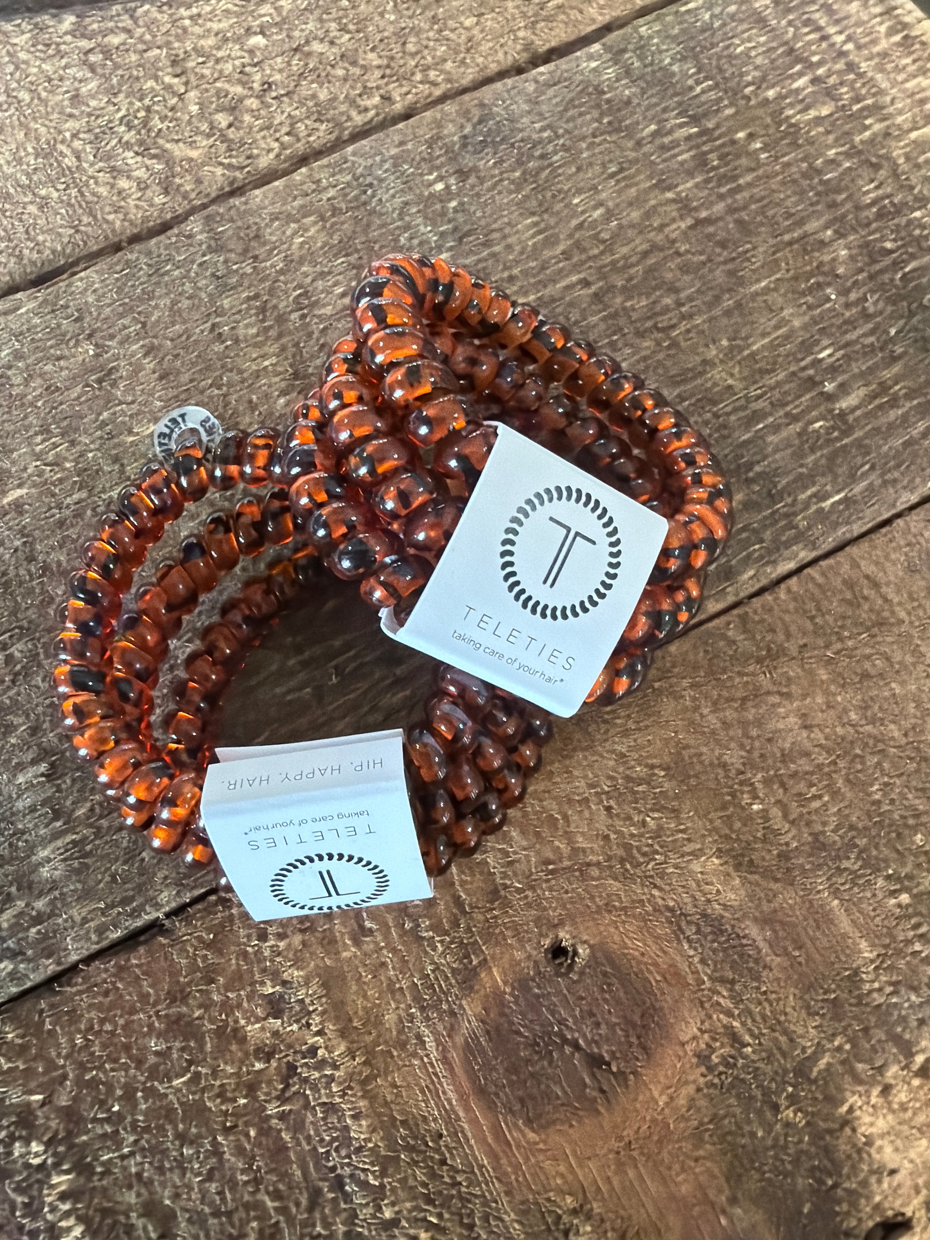 Leopard hair ties