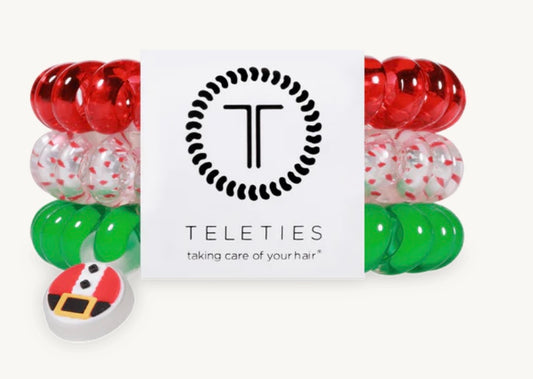 Santa hair ties small