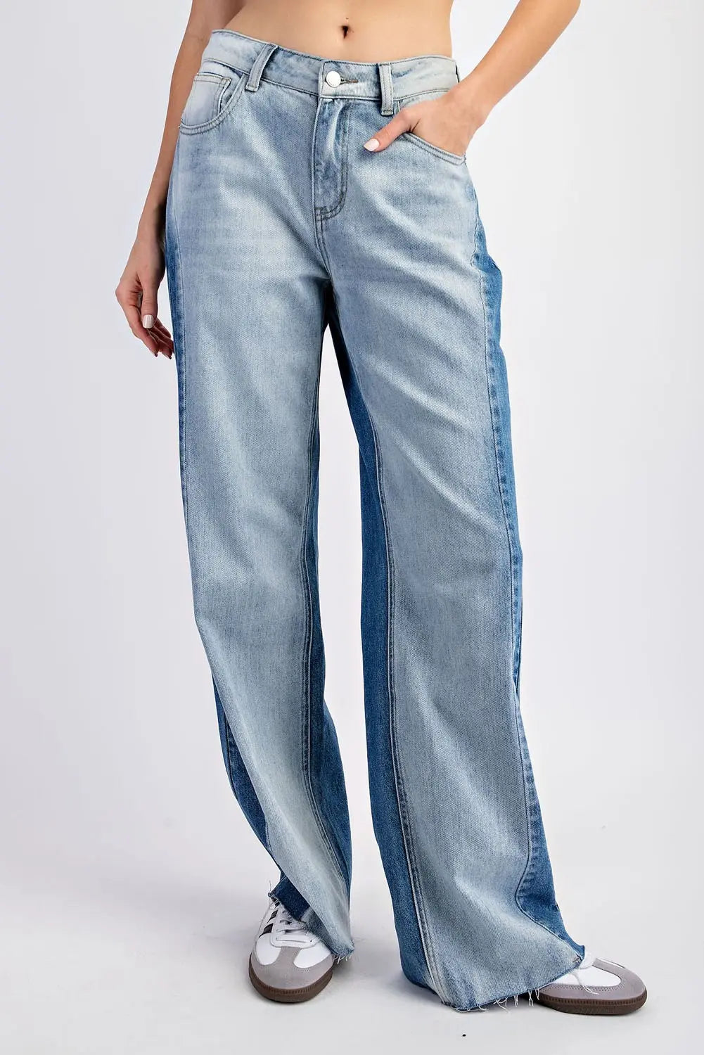 Blue Two Toned Jeans
