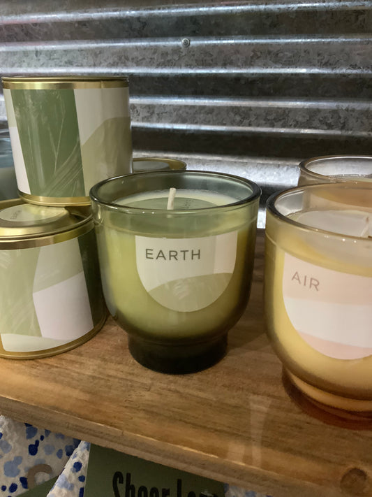 Glass earth candle