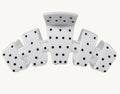 Polka dot clip