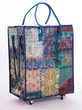 Patchwork Rolling Tote Bag