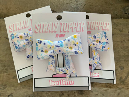 Bow straw topper