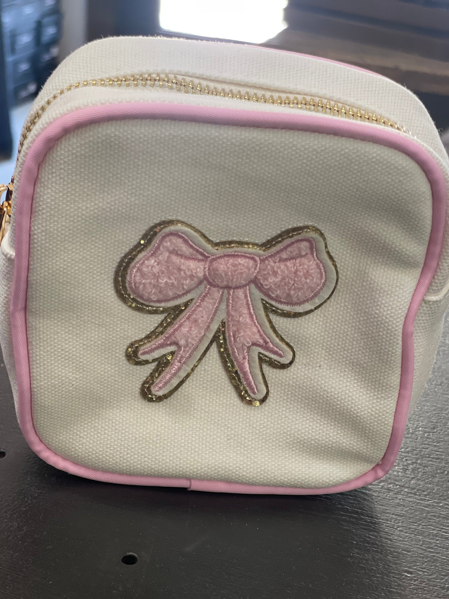 Pink bow bag small