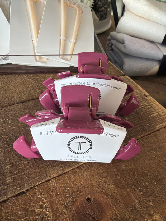 Burgundy medium clips ￼