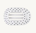 White polka dot large