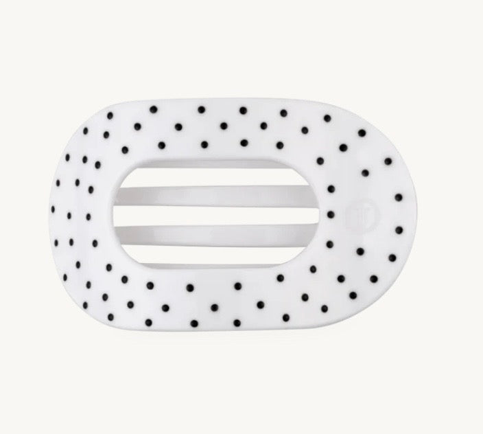 White polka dot large
