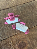 Burgundy small clips