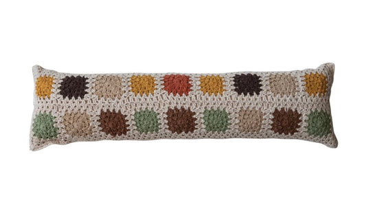 Crochet long pillow