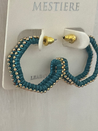 2tone square studs