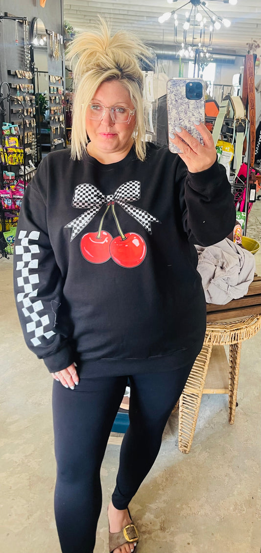 Cherry Bow sweatshirt