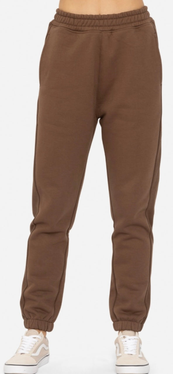 Leather Brown Sweats