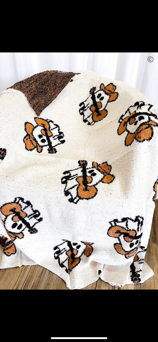 Ghosts guitar blanket