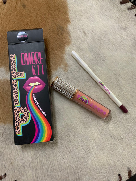 Cactus cosmetics lip kit shade cosmic babe