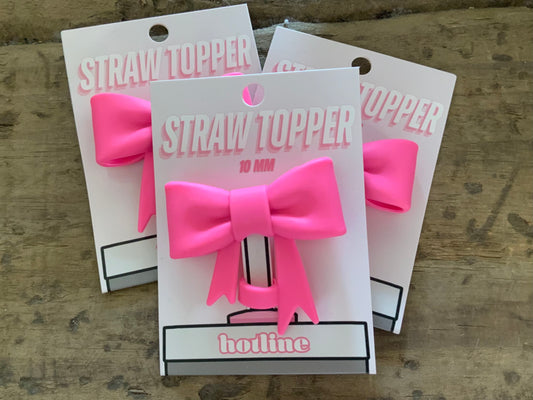 Bow straw topper