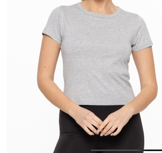 Perfect Gray Short Sleeve