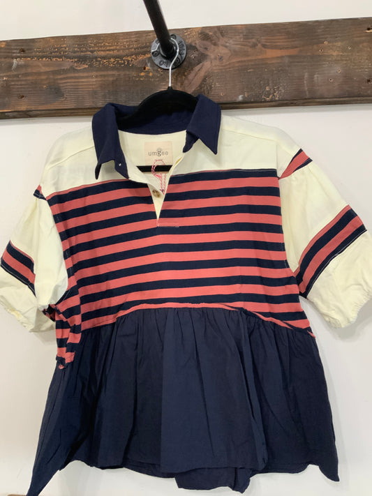 Mix navy top