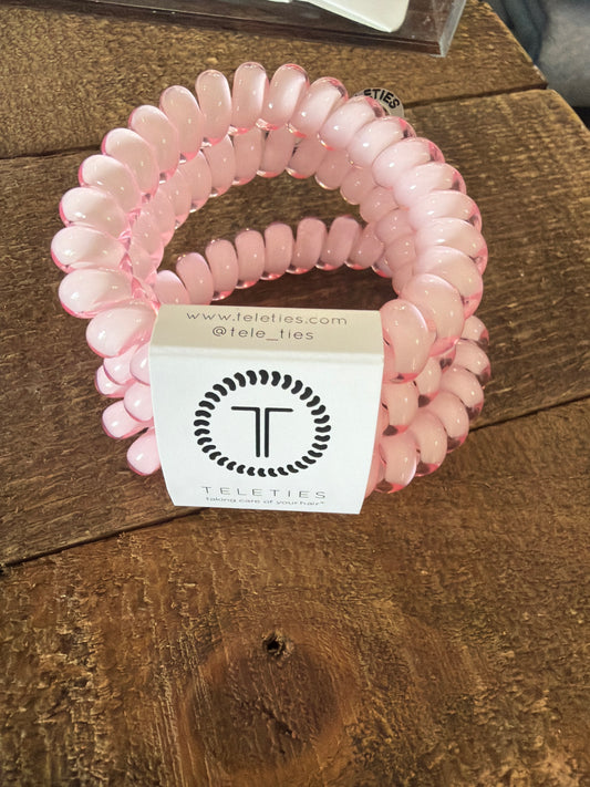 Pink hair ties large