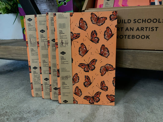 Orange Butterfly Notebook