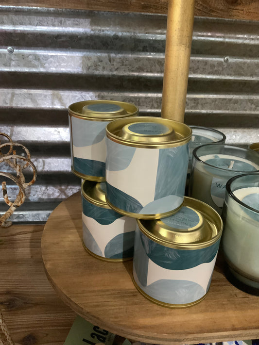 Tin water candle