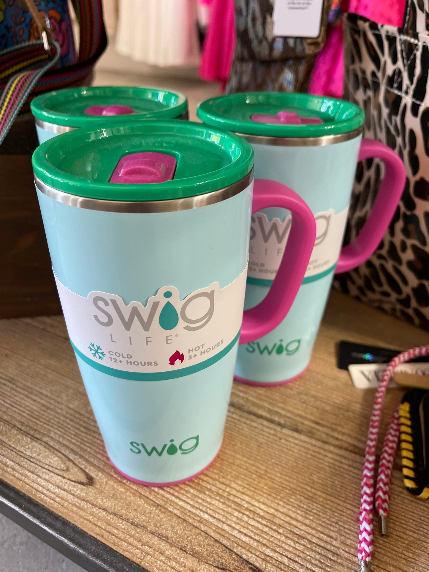 Turquoise Swig Cup