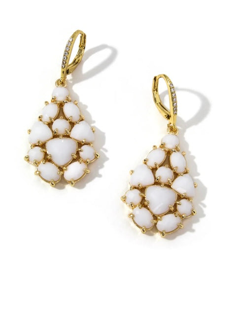 Holly white earrings