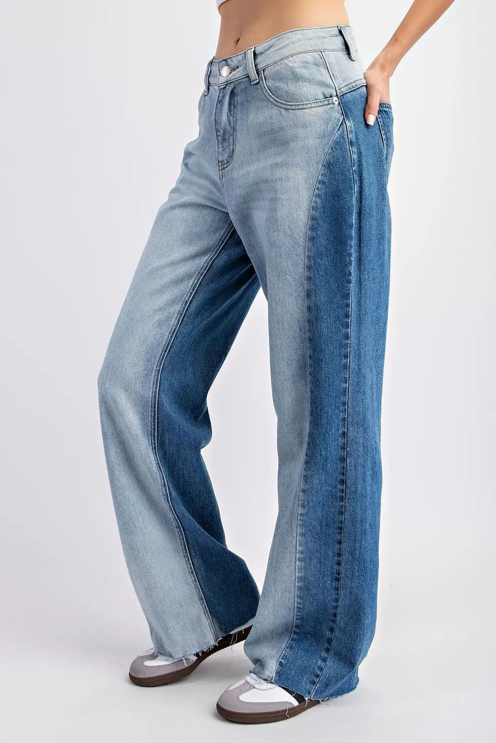 Blue Two Toned Jeans