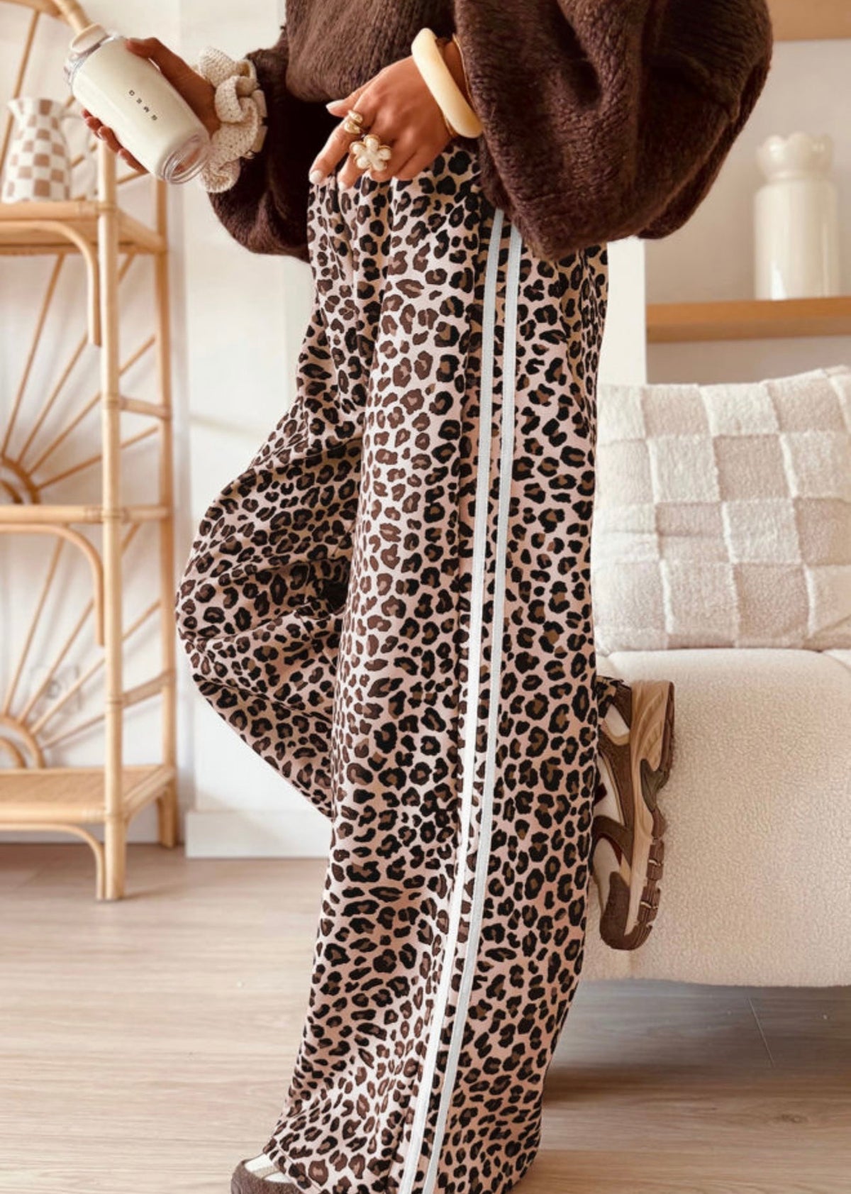 Leopard stripe pants
