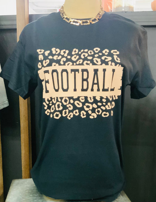 Leopard game day tee