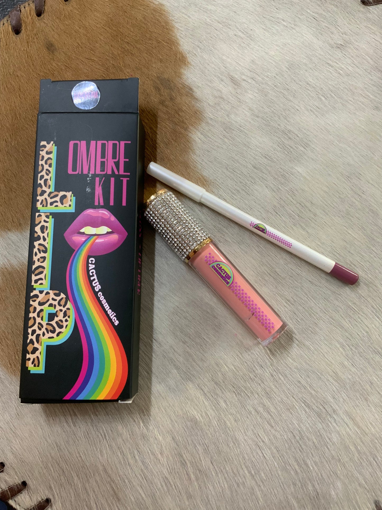 Cactus cosmetics lip kit shade entrepreneur