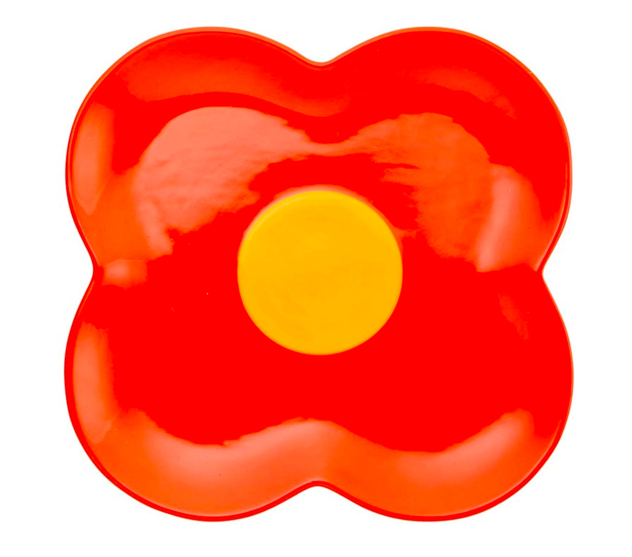 Ceramic plate retro flower