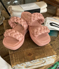 Blush Platform Sandles