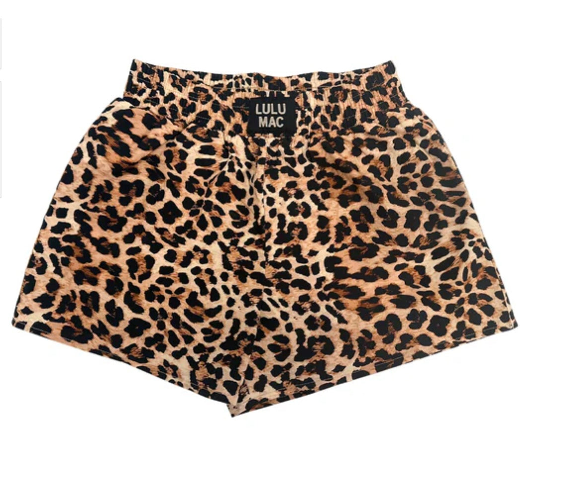 Leopard Print Lulu Mac Shorts