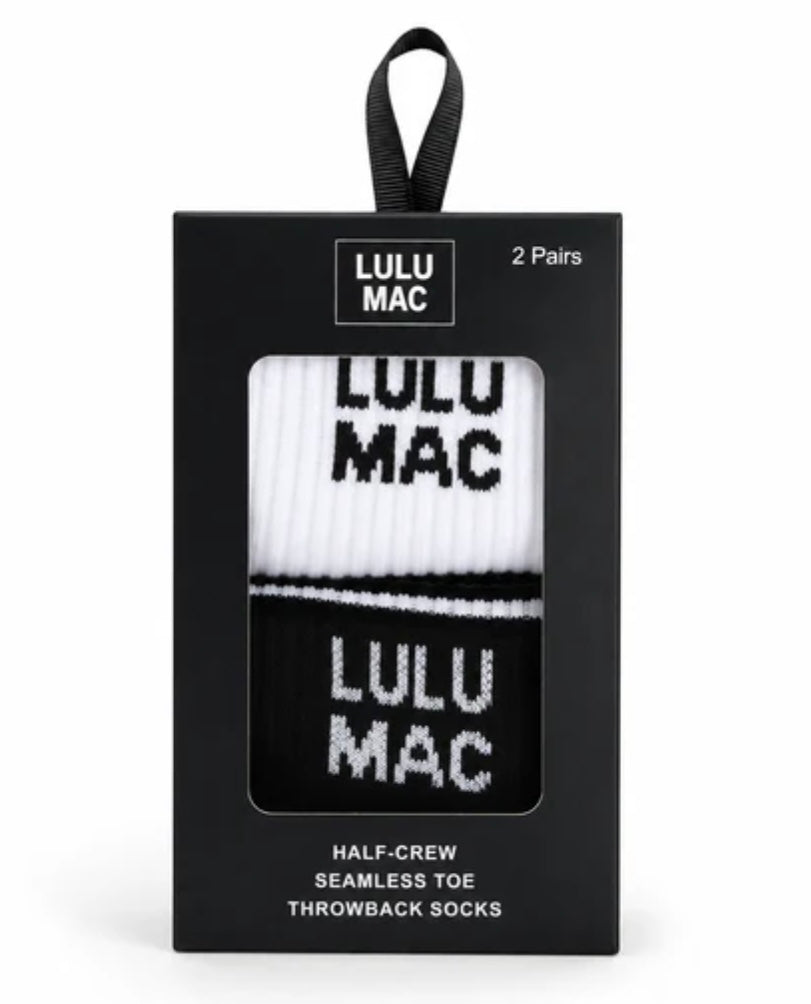 Black and white socks