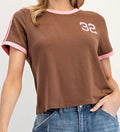 Brown baby tee