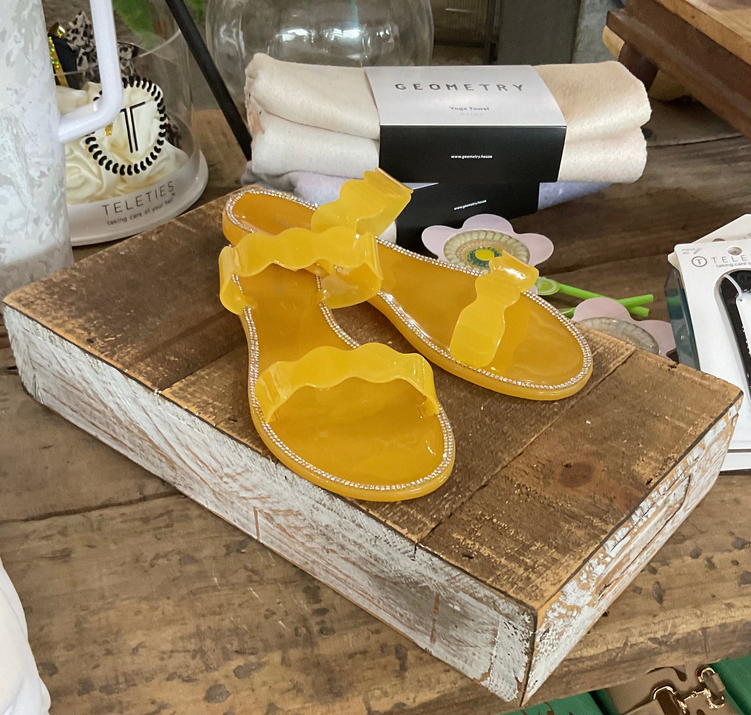 Yellow Jelly Sandles