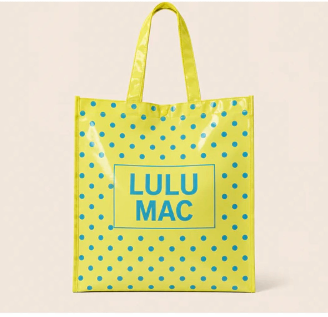 Yellow polka dot lulu Mac bag