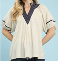 Oatmeal linen Blouse