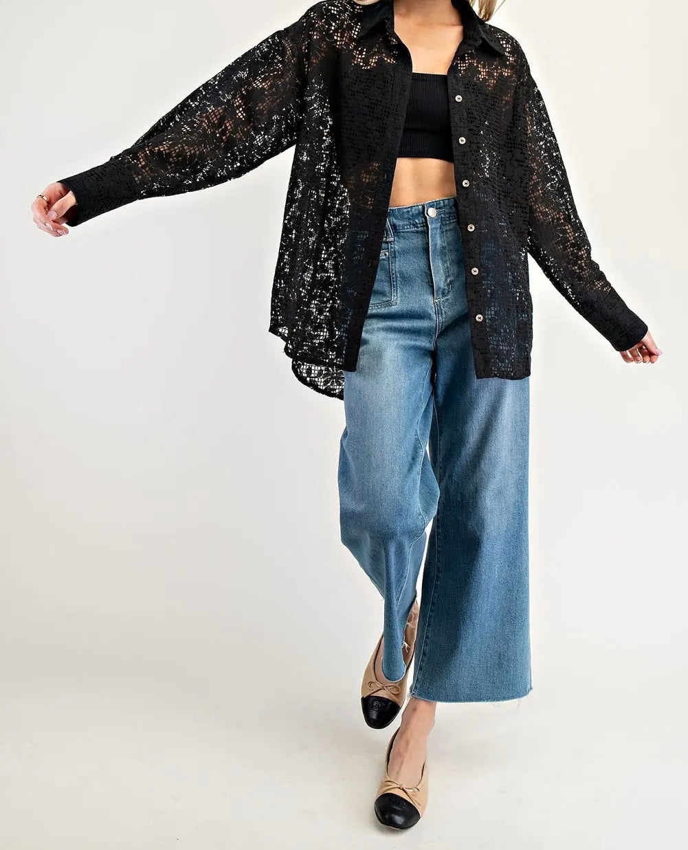 Black lace Cardigan