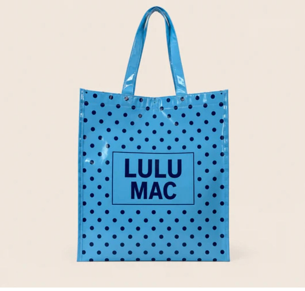 Blue Polka dot Lulu Mac Bag