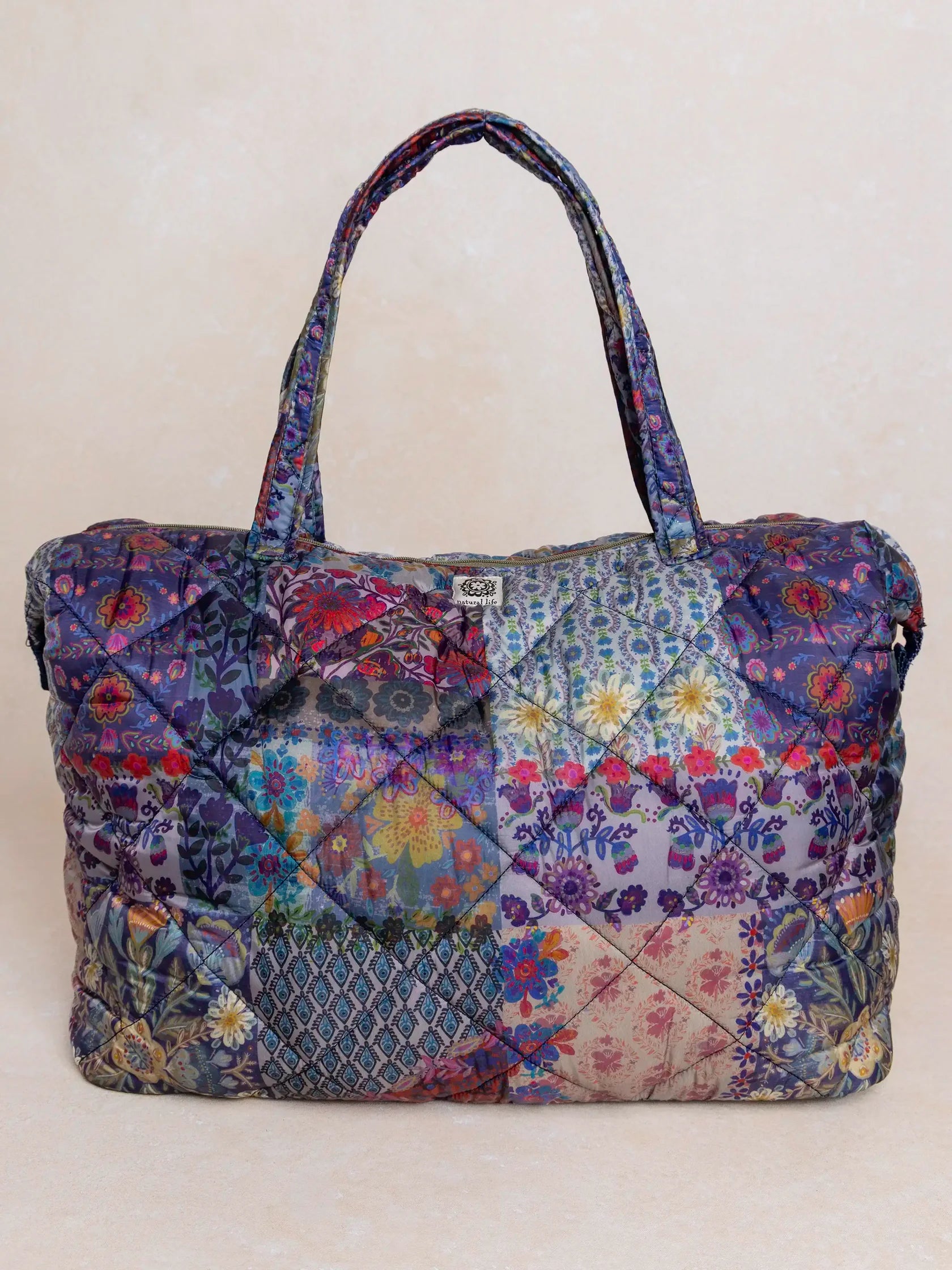 Patchwork natural life bag