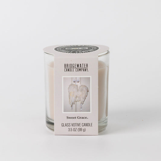 Glass votive candle