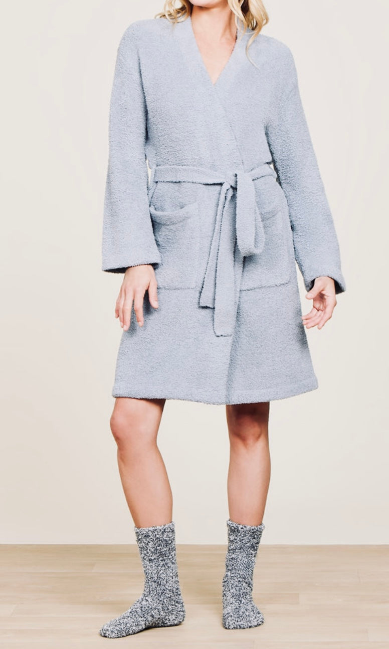 Cozy chic solid robe moonbeam