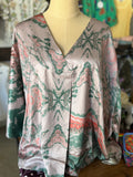 Satin weekend top